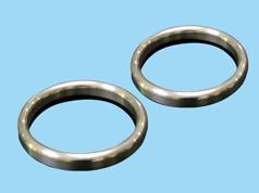 Elliptical metal ring gasket