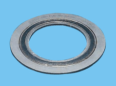 Expanded graphite filled spiral wound gasket for aluminum flanges