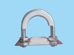 Insulated U-shaped pipe clamp